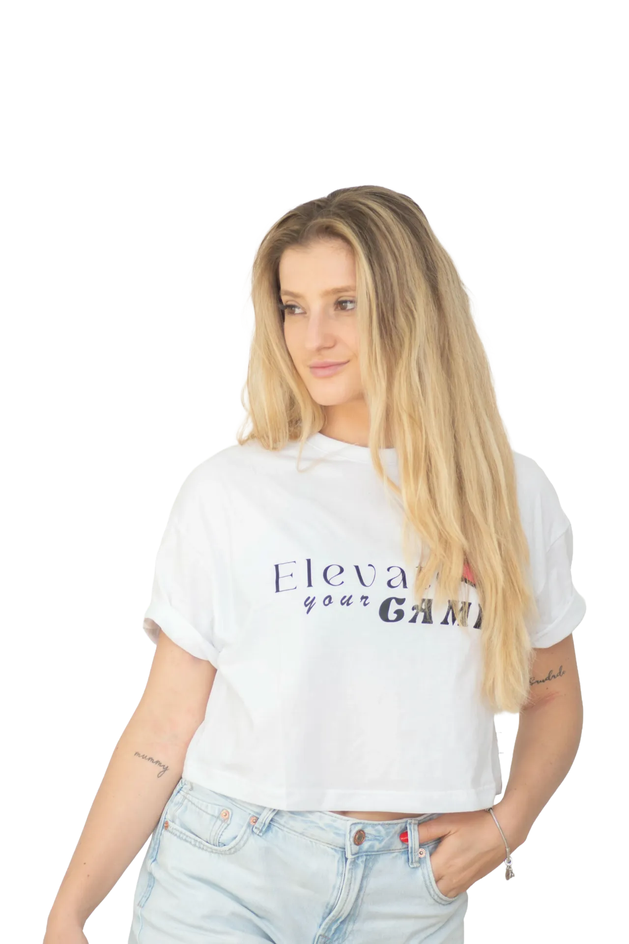 [DHK77289] Cropped Elevate Your Game (...)